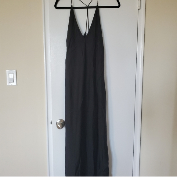 Zara satin effect strappy back maxi slip dress SMALL NEW WITH TAGS - Picture 4 of 5